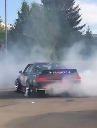 Burnouts and cars.